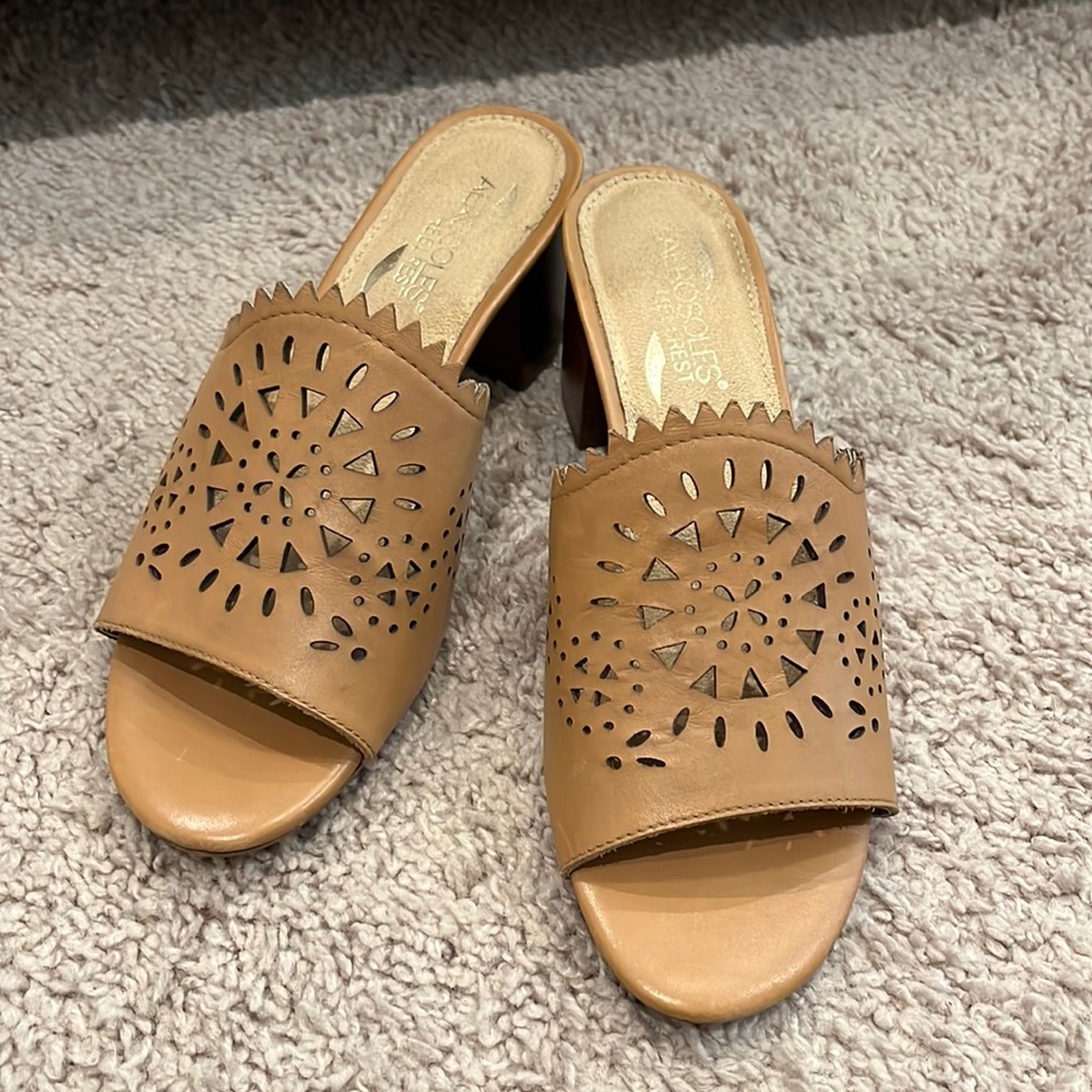 Sale! Like new Aerosoles leather heel rest shoes